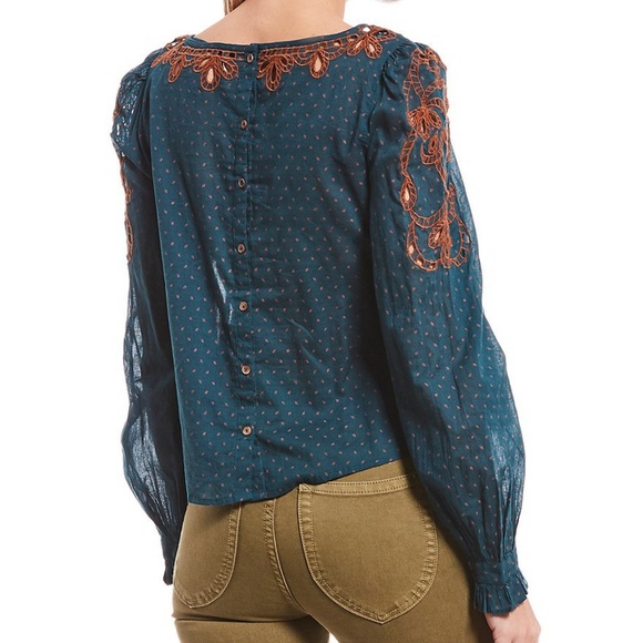 Free People Everything I Know Peasant Top - Picture 2 of 4